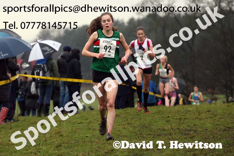Womens under-17a  Northern Cross Country, Knowsley Safari Park. Photo: David T. Hewitson/Sports for All Pics